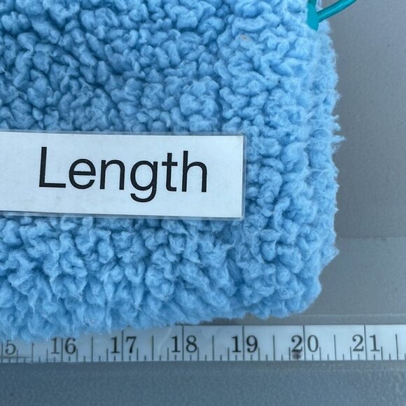 Urban Outfitters Shearling Fleece Full Zip Pockets Blue Size Small S - Picture 15 of 15